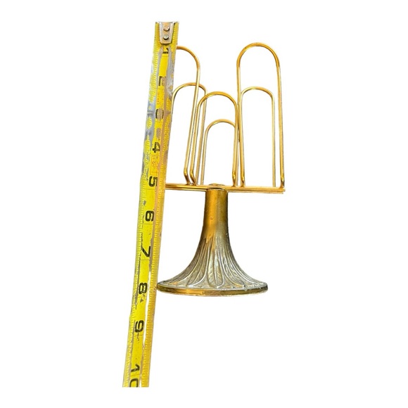 SOLD Vintage Brass Napkin Holder - Picture 2 of 3